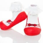 Attipas Ballet-Rood babyschoentjes