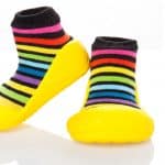 Attipas Rainbow-Geel babyschoentjes