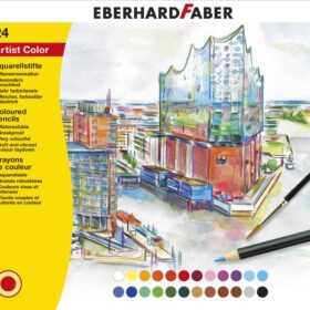 Eberhard Faber EF-516025 Aquarelpotlood Metalen Etui A 24 Stuks