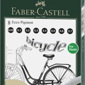 Faber Castell FC-166008 Tekenpen FC Ecco Pigment 8st. Lijn Breedtes 0.05 - 0.7 Mm