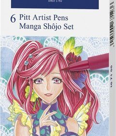 Faber Castell FC-167155 Tekenstift Faber-Castell Pitt Artist Pen Manga 6-delig Etui Shôjo
