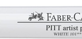 Faber Castell FC-167601 Tekenstift Pitt Artist Pen 101 Wit 2.5mm