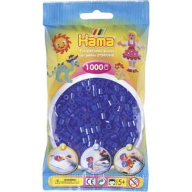 Hama Strijkkralen Hama 1000 Stuks Blauw Neon
