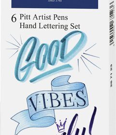 Faber Castell FC-267123 Tekenstift Faber-Castell Pitt Artist Pen Letteringset 6x