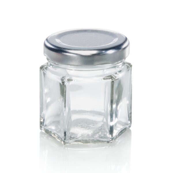 Leifheit 3208 Jampot Zeshoekig 47 ml Glas/Zilver