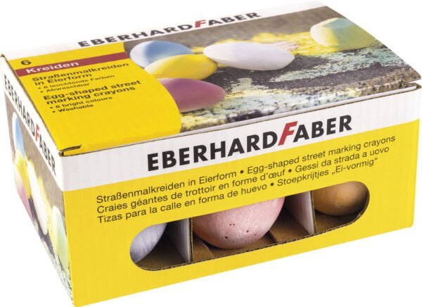 Eberhard Faber EF-526510 Stoepkrijt 6 Stuks Eivormig
