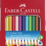 Faber Castell FC-112413 Kleurpotlood Faber-Castell GRIP Metalen Etui A 12 Stuks