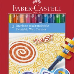 Faber Castell FC-120003 Waskrijt Faber-Castell Draaibaar 12 Stuks