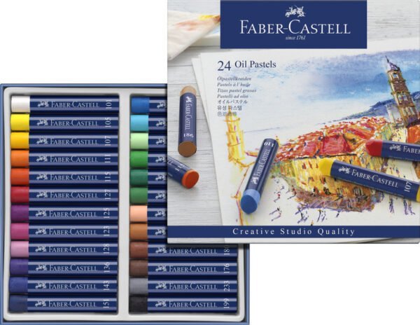Faber Castell FC-127024 Oliepastels Creative Studio Etui A 24 Stuks.