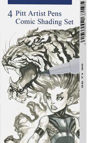 Faber Castell FC-267195 Tekenstift Faber-Castell Pitt Artist Pen Comic 4-delige Etui