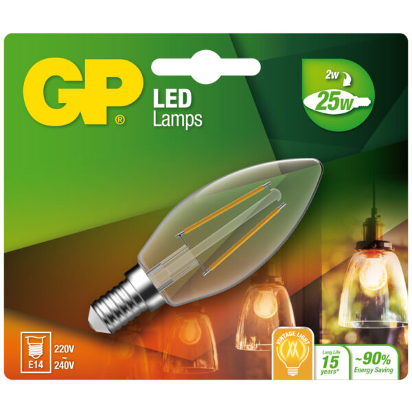 GP Lighting Gp Led Mini Candle Fila.2w E14