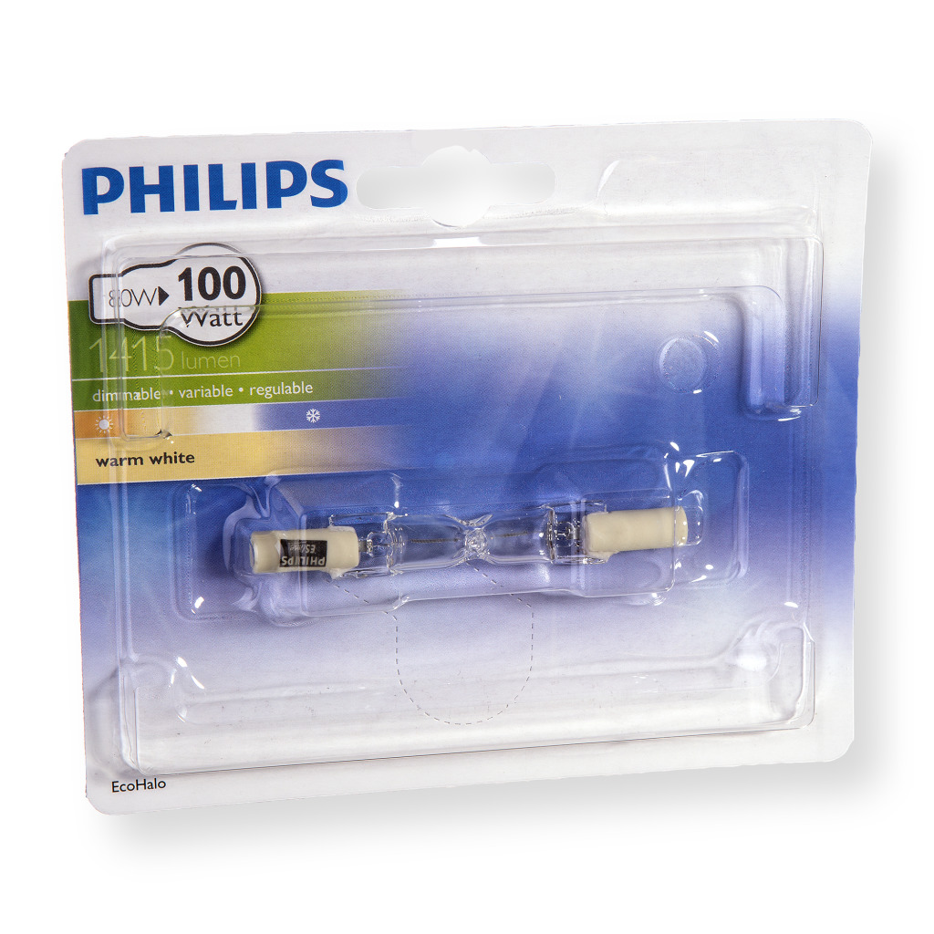 Philips EcoHalo Dimbare Halogeen Staaf Lamp R7s 80W 78mm