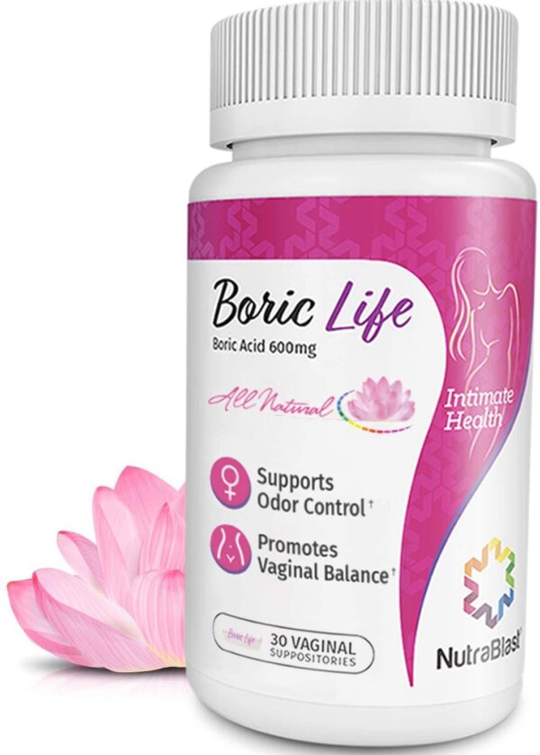 NutraBlast Boric Acid Vaginale Capsules - Boric Life