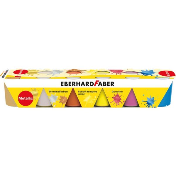 Eberhard Faber EF-575508 Schoolverf Tempera Metallic 6 Potjes