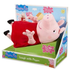 Peppa Pig Laugh With Peppa Knuffel + Geluid 24 cm