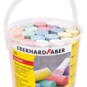 Eberhard Faber EF-526512 Stoepkrijt Emmer Met 20 Krijtjes