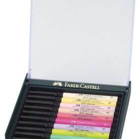 Faber Castell FC-267420 Tekenstift Faber-Castell Pitt Artist Pen Brush Set 12 Stuks Pastel