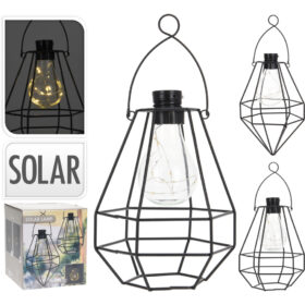 Solar Bulb LED Draadlantaarn Zwart Assorti