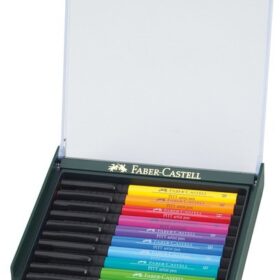 Faber Castell FC-267421 Tekenstift Faber-Castell Pitt Artist Pen Brush Set 12 Stuks Basic