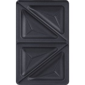 Tefal XA8002 Snack Collection Sandwichplaten 2 Stuks + Receptenboekje Zwart