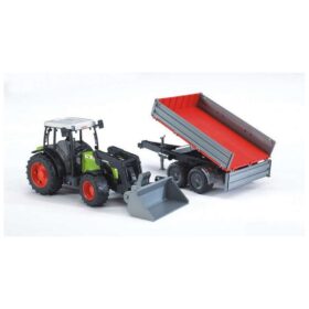 Bruder 2112 Claas Nectis 267 F met Voorlader + Aanhanger 65