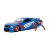 Jada Toys Captain America Die-Cast 2006 Ford Mustang GT + Figuur