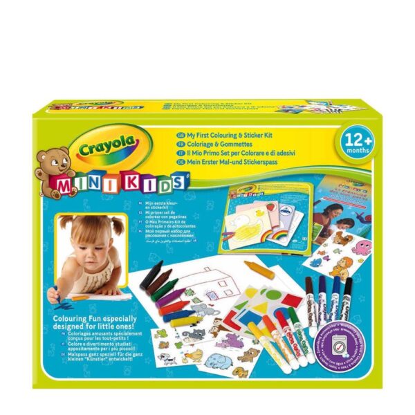 Crayola Mini Kids Mijn Eerste Kleur-Sticker Set