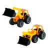 Polesie Tractor met Frontlader 32 cm Geel/Oranje/Zwart