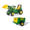Rolly Toys 710027 John Deere Tractor met Lader + Aanhanger