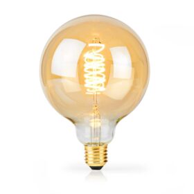 Nedis LBDE27G125GD Led-filamentlamp E27 G125 3.8 W 250 Lm 2100 K Extra Warm Wit Aantal Lampen In Verpakking: 1 Stuks