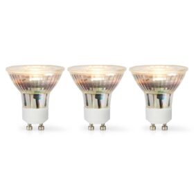 Nedis LBGU10P164P3 Led-lamp Gu10 Spot 4.5 W 345 Lm 2700 K Warm Wit Aantal Lampen In Verpakking: 3 Stuks