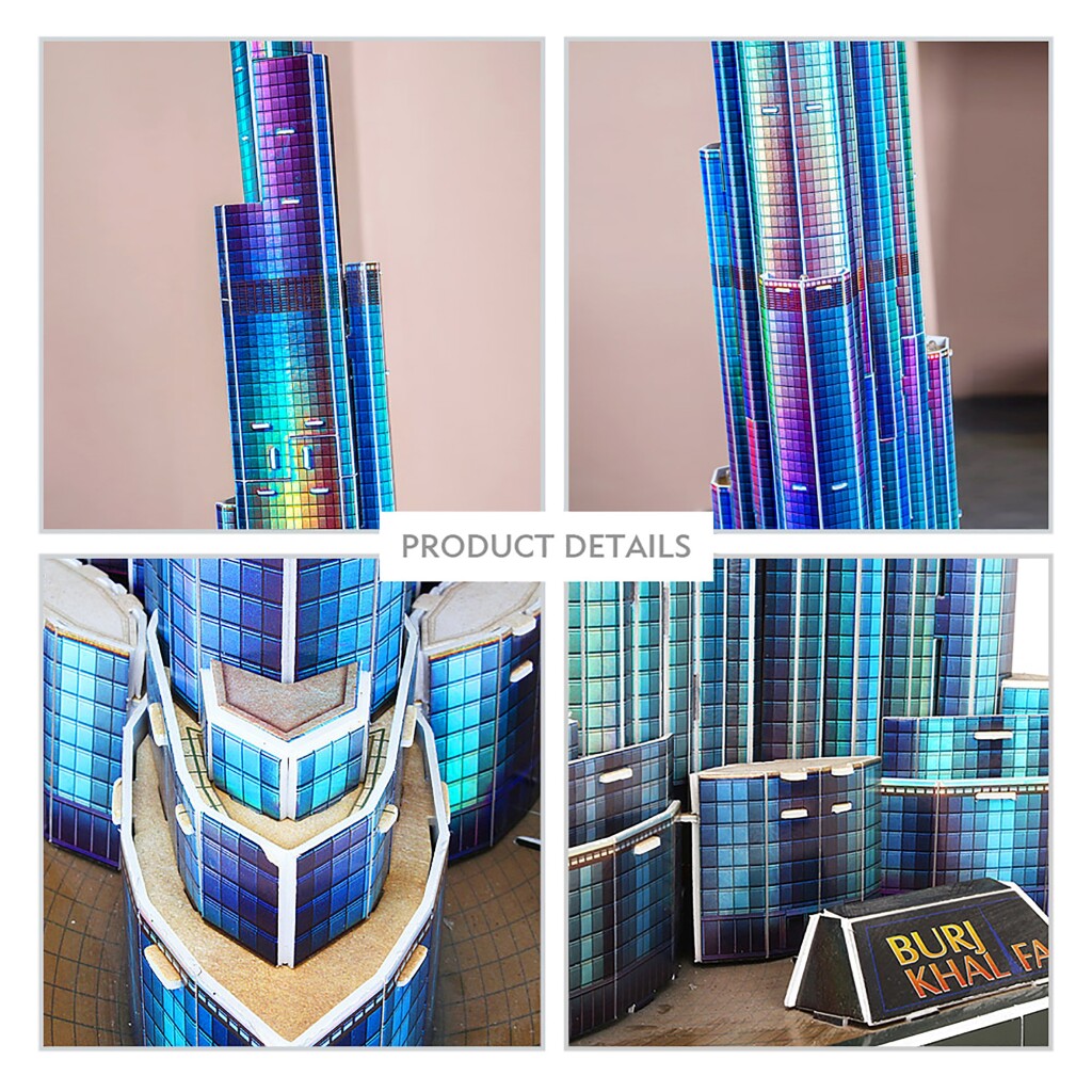 Cubic Fun 3D LED Puzzel Burj Khalifa 136 Stukjes Allaz