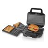 Nedis KAMG110FBK Multi Grill Grill / Sandwich / Waffle 700 W 22 X 12.5 Cm Automatische Temperatuurregeling Kunststof / Roestvrij Staal