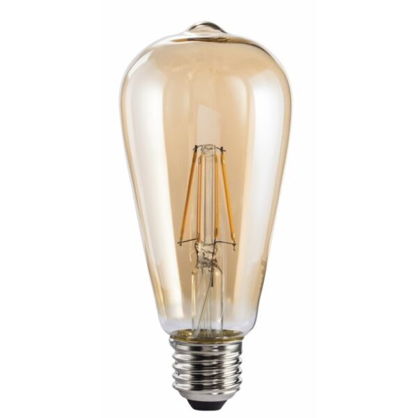 Xavax Led-gloeidraad E27 685lm Vervangt 53W Vintagelamp Dimbaar Amber Warm Wit