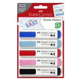 Faber Castell FC-159530 Textielmarkers Baby 5 Stuks