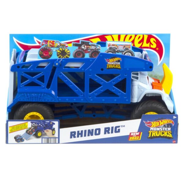 Hot Wheels Monster Trucks Monster Mover Rhino Rig