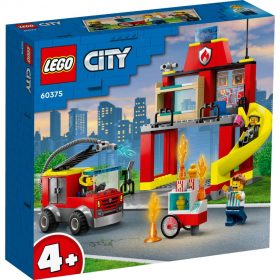 Lego City 60375 Brandweerkazerne en Brandweerwagen