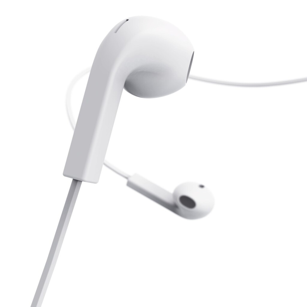 Hama Oordopjes Advance Earbuds Microfoon Platte Kabel Wit - Afbeelding 3