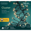 Lumineo Cluster In/Outdoor LED-Verlichtingsnoer 600 cm 768 Lampjes Warm Wit