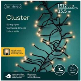 Lumineo Cluster LED Verlichting Binnen/Buiten 13.5M 1512 LEDs IP44 Dimbaar