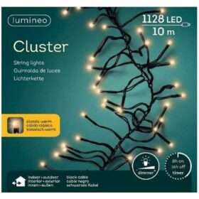 Lumineo Cluster LED Verlichting Binnen/Buiten 10M 1128 LEDs IP44 Dimbaar