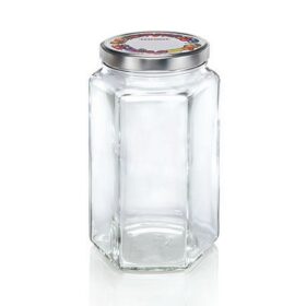 Leifheit 3212 Jampot Zeshoekig 1.7L Glas/Zilver