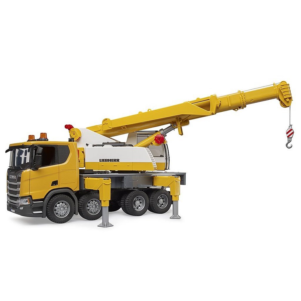 Bruder 03571 Scania Super 560R Liebherr Kraanwagen + Licht en Geluid - Afbeelding 5