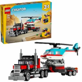 Lego Creator 31146 3in1 Flatbed Truck With Helicopter