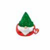 TY Ty Teeny Puffies Christmas Gnome Green Hat 10cm