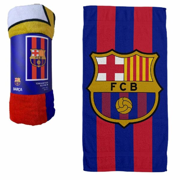 FC Barcelona Badlaken 100x180 cm Blauw/Rood
