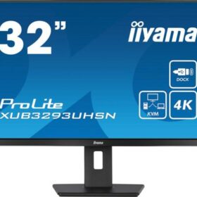 iiyama ProLite XUB3293UHSN-B5 computer monitor 80 cm (31.5") 3840 x 2160 Pixels 4K Ultra HD LCD Zwart