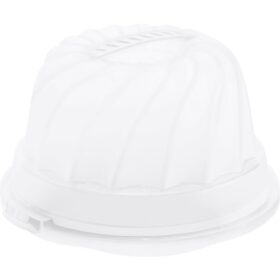 Rotho Fresh Cakedoos Tulband 30.5 cm Wit/Transparant