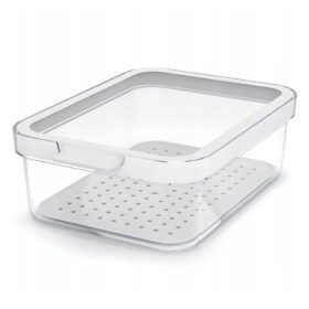 Rotho CAUMA Koelkastorganizer 18.4x13.6x6.2 cm 1.2L Wit/Transparant