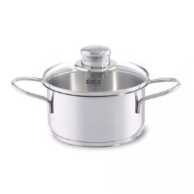 Fissler Snacky Kookpan + Deksel 12 cm RVS/Glas